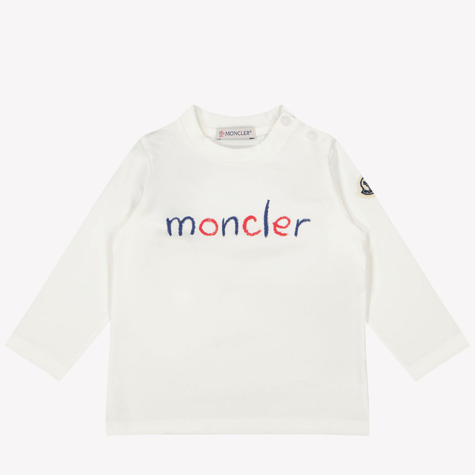 Moncler Baby Jongens T-Shirt In Wit