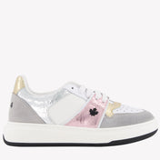 Dsquared2 Mädchen Sneakers Silber
