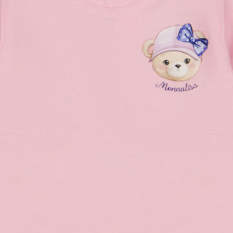 MonnaLisa Camiseta de Baby Girls Rosa claro