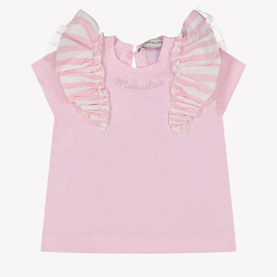 MonnaLisa Bébé Filles T-shirt Rose Léger