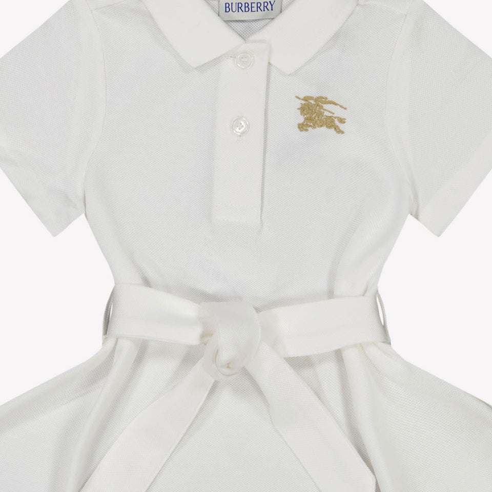 Burberry Astrid bébé Filles Robe Blanc