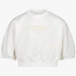 Fendi Kinder Mädchen T-Shirt Weiß