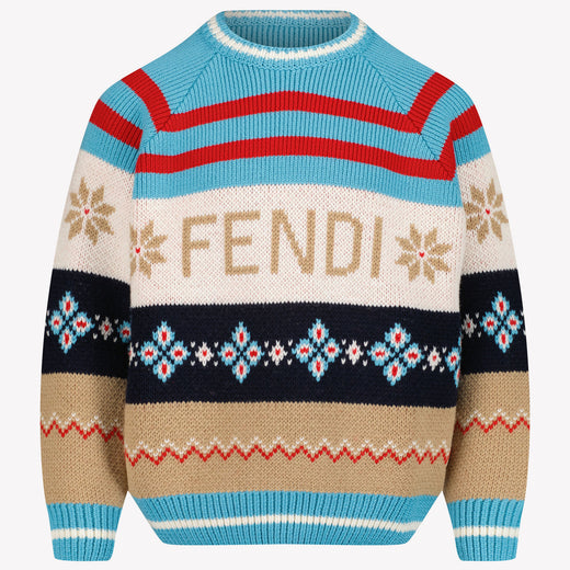 Fendi Niño Unisex Suéter Navy