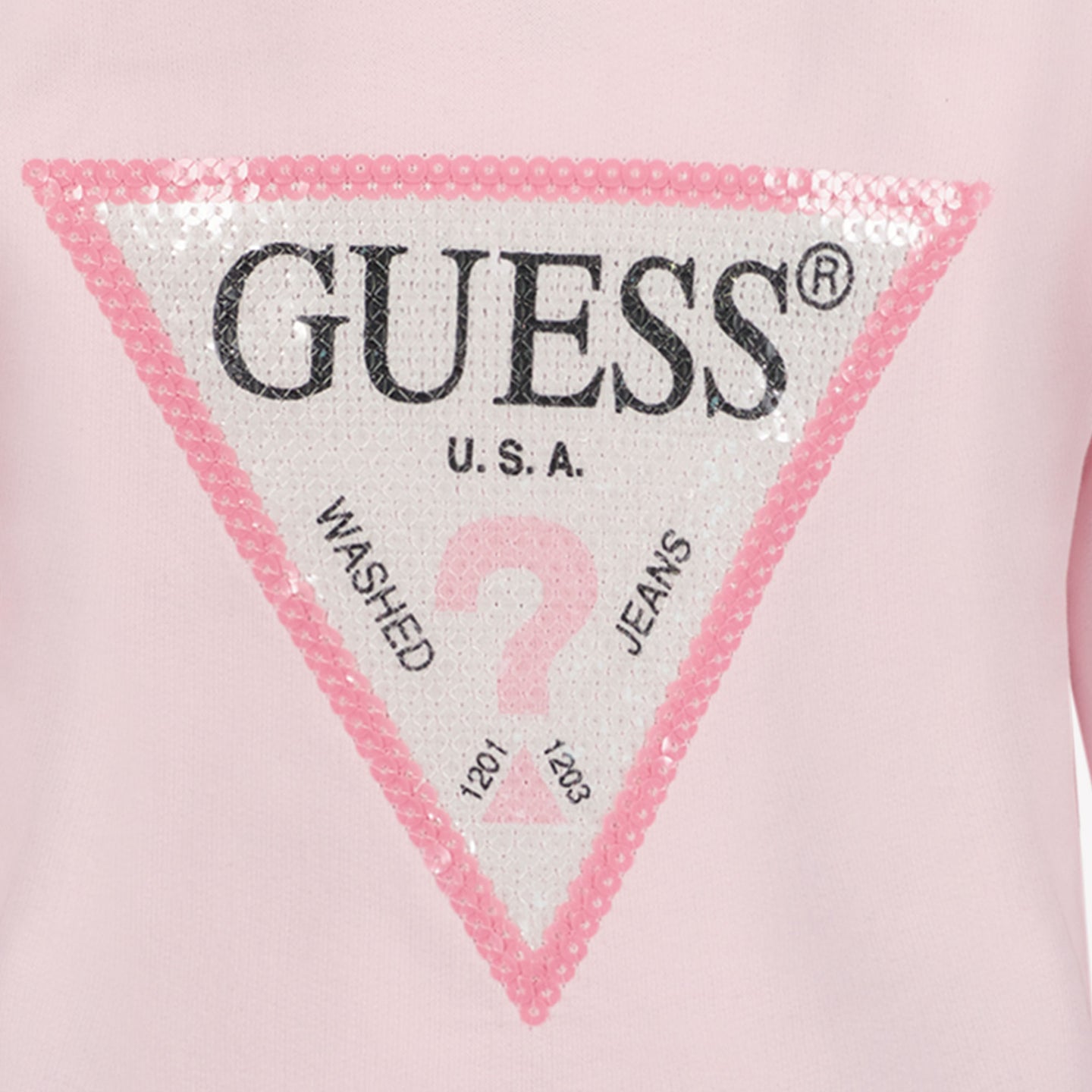 Guess Suéter de chicas rosa claro