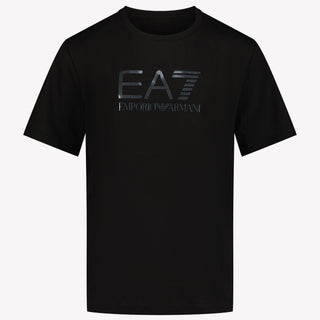 EA7 Chicos Camiseta Negro