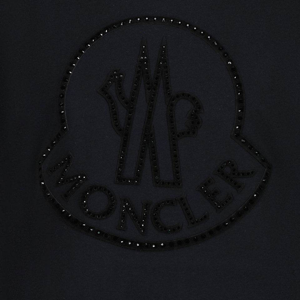 Moncler Chicas Camiseta Negro