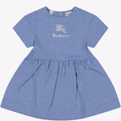 Burberry Baby Girls Dress Light Blue