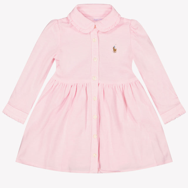 Ralph Lauren Bebé Chicas Vestido Rosa