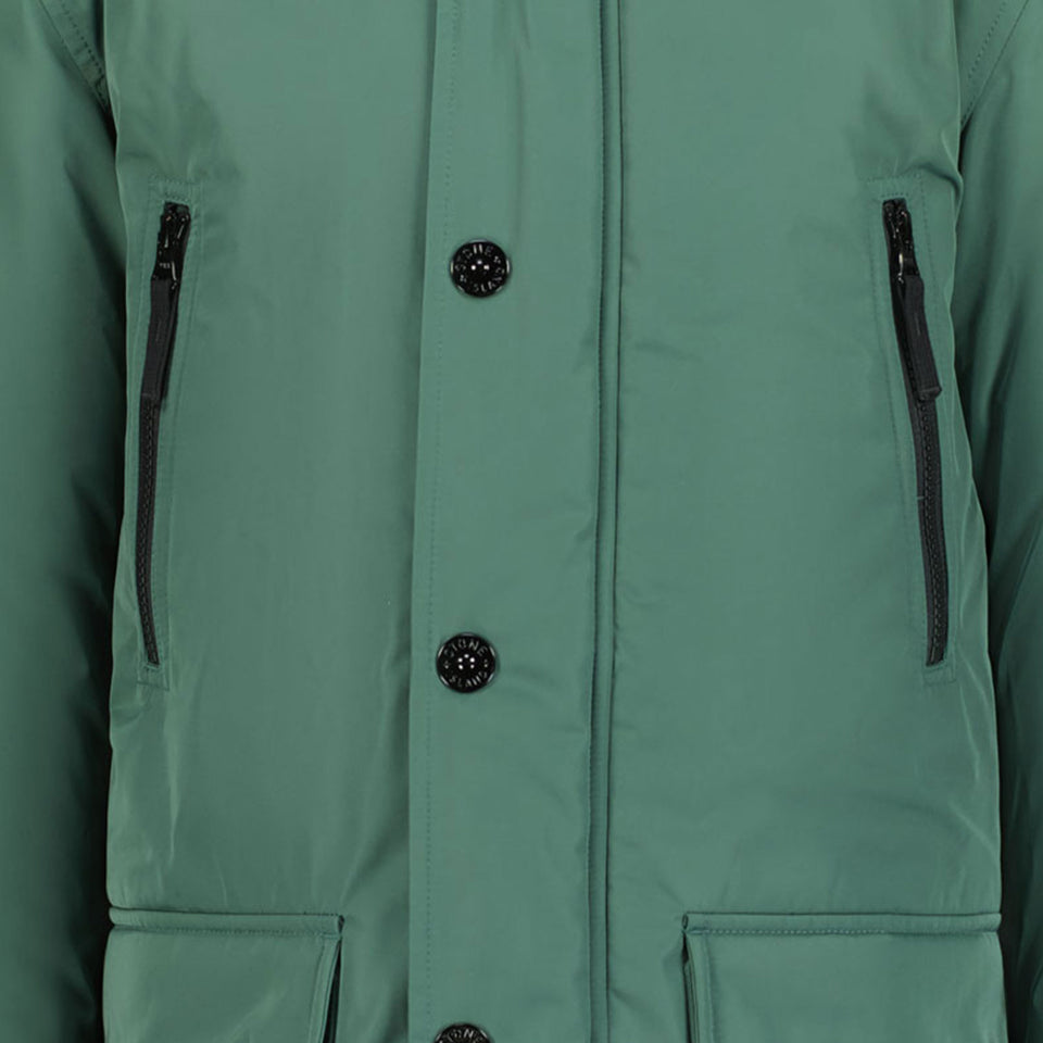 Stone Island Garçons Veste d'hiver Vert