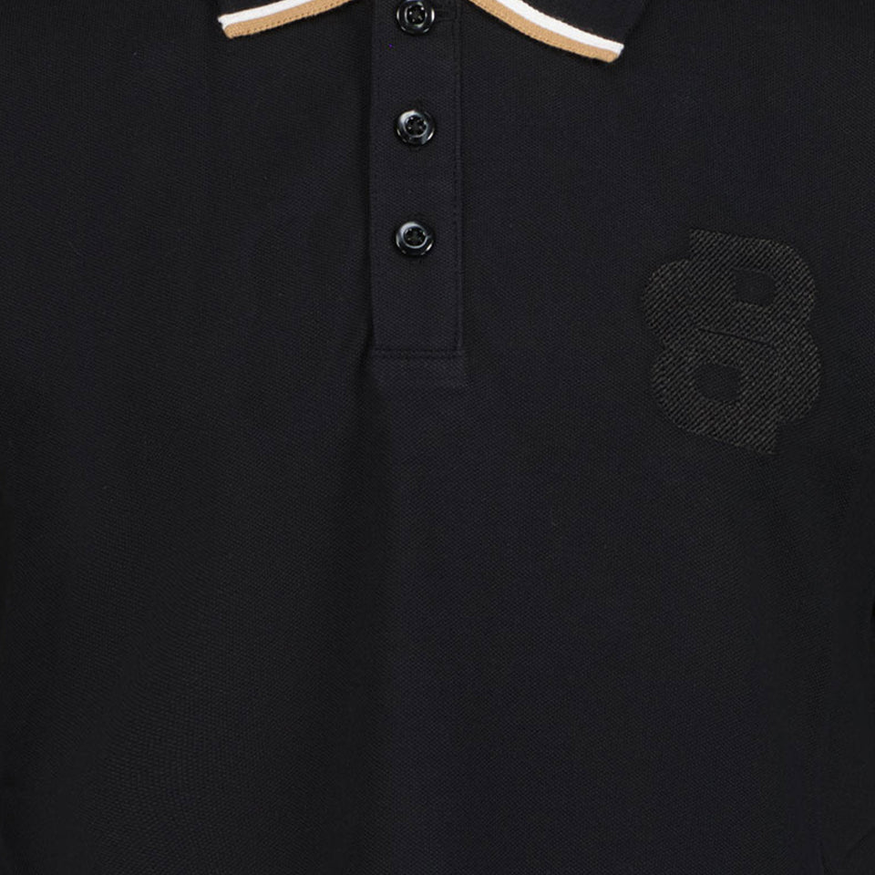 Boss Garçons Polo Noir