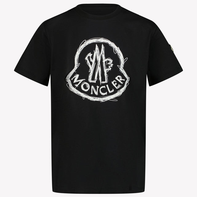 Moncler Niño Chicos Camiseta en Negro