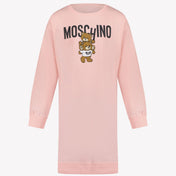 Moschino Meninas vestem -se rosa claro