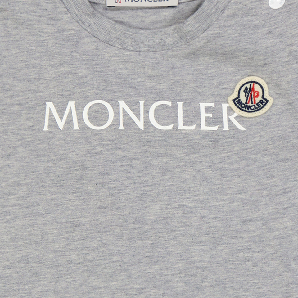 Moncler Baby Unisex T-shirt Grijs