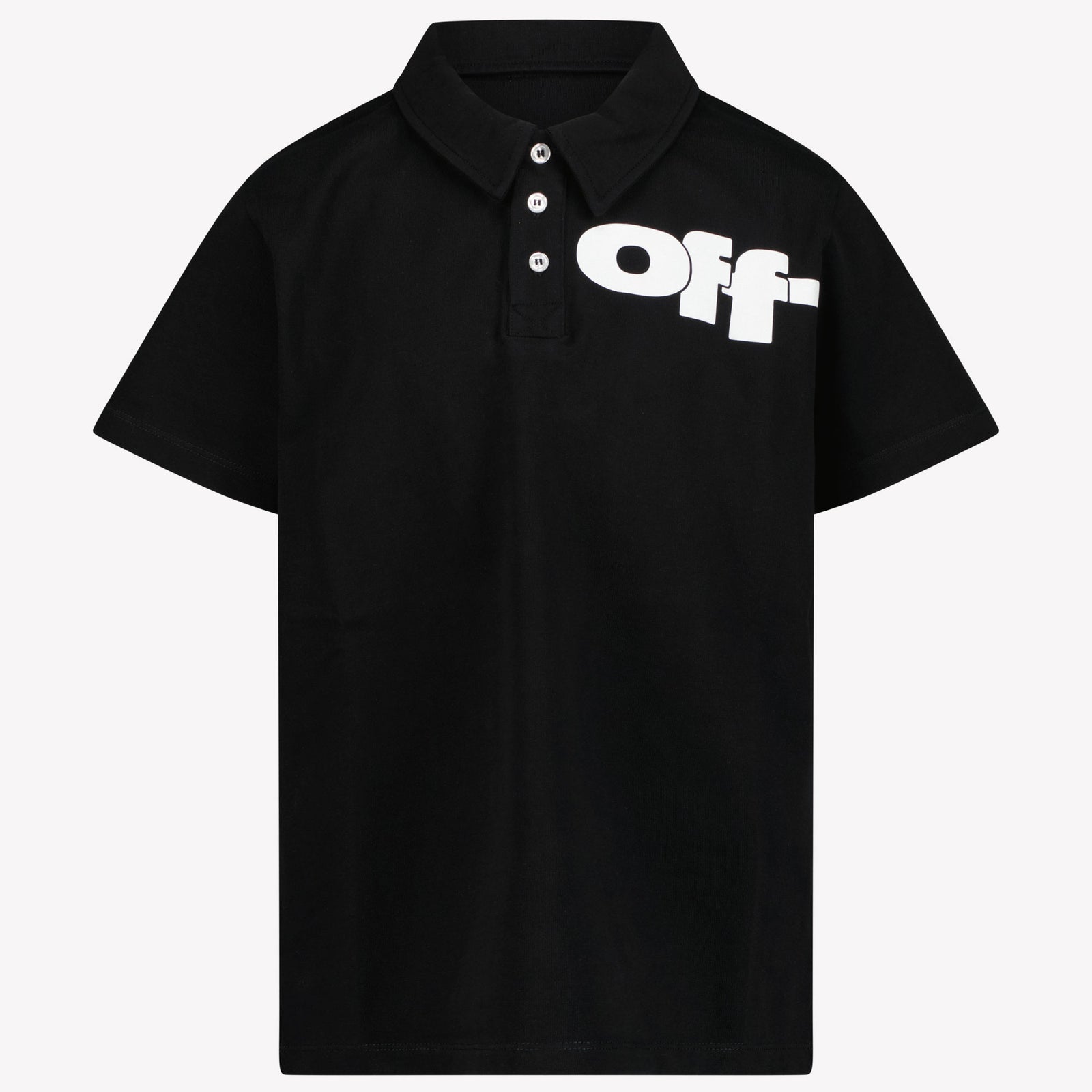 Off-White Kinderjungen Polo in Schwarz