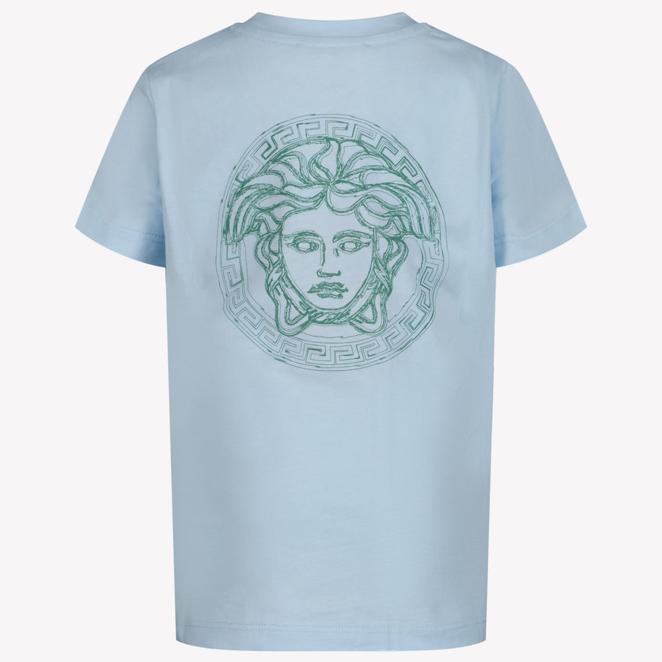 Versace Kinderjungen im T-Shirt Hellblau