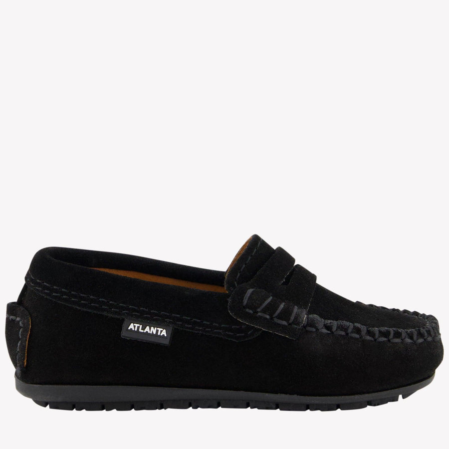 Atlanta Moccasin Unisex Shoes in Black