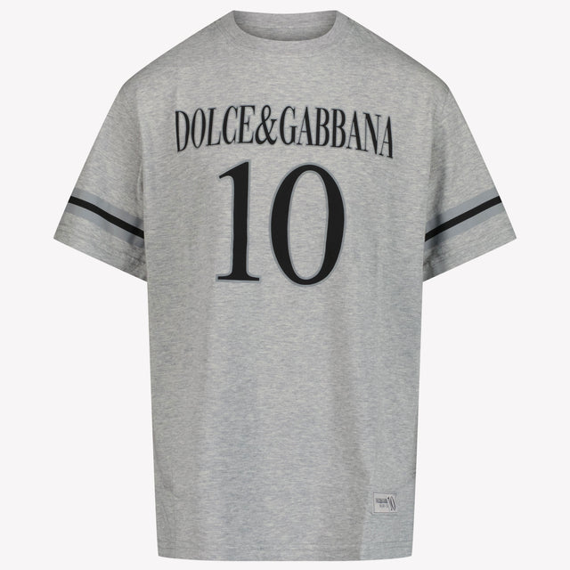 Dolce & Gabbana Kinderjungen im T-Shirt Grau