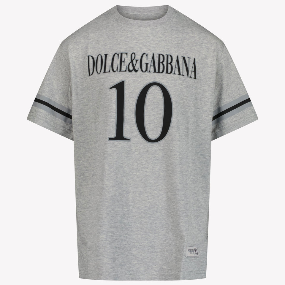 Dolce & Gabbana Kinderjungen im T-Shirt Grau