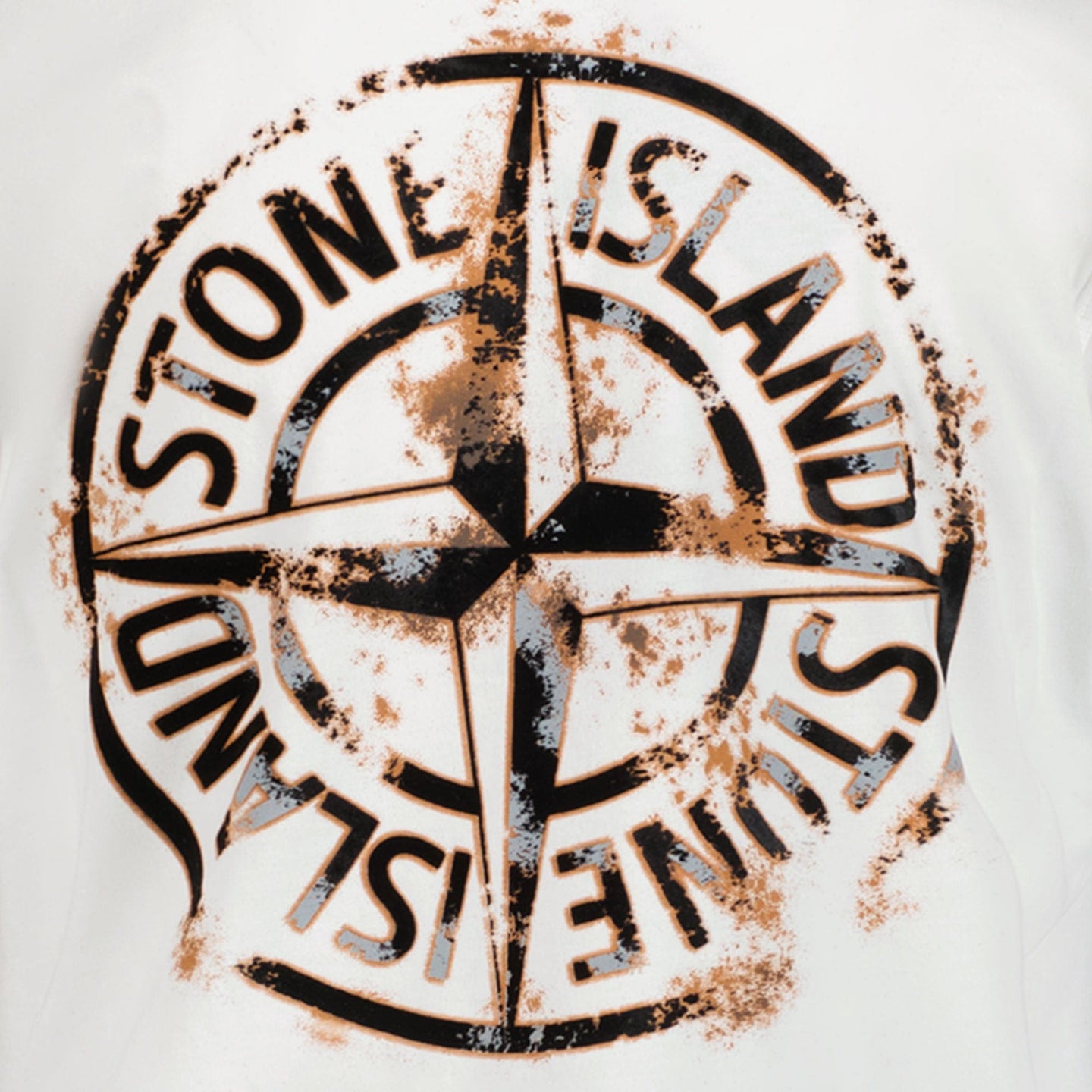 Stone Island Jongens T-shirt Wit 2Y