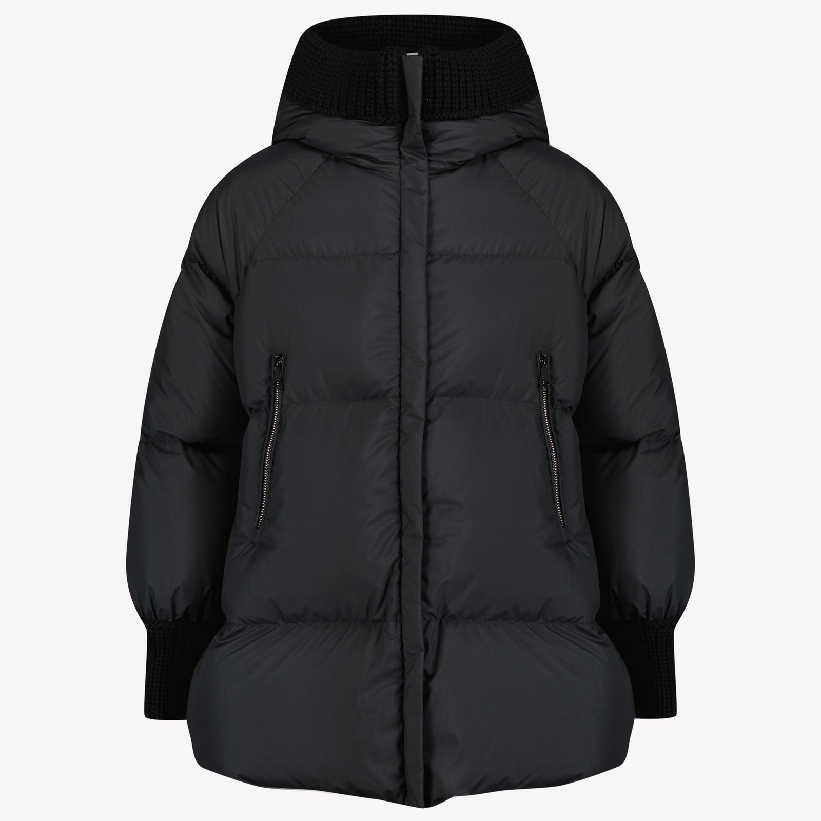 Moncler Ronda Chicas Abrigo de invierno Negro