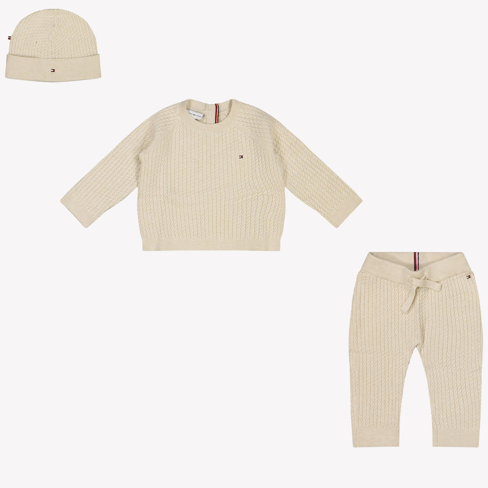 Tommy Hilfiger Bambino Unisex Impostato Beige Chiaro