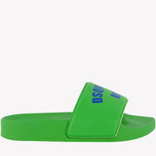 Dsquared2 Kind Unisex Slippers Green