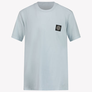 Stone Island Kinderjungen im T-Shirt Hellblau