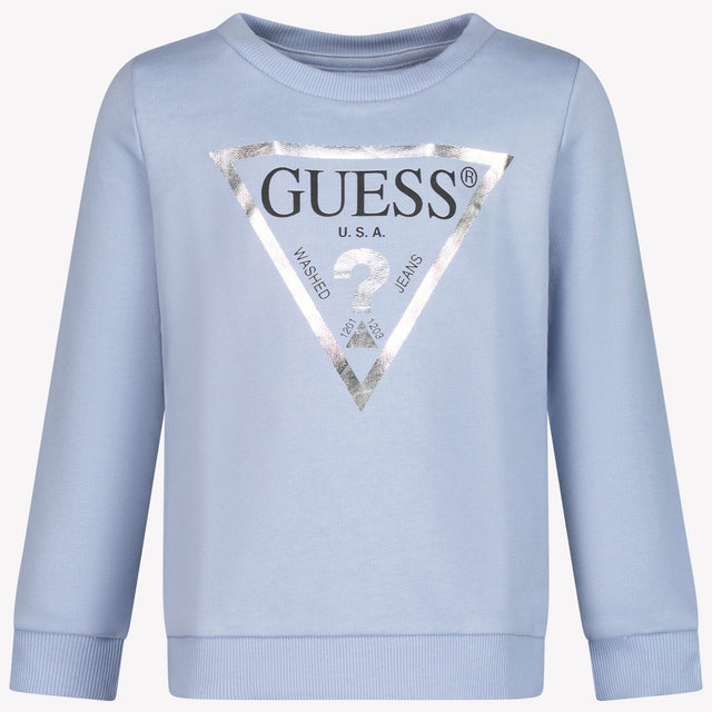 Guess Enfants Filles Chandail Bleu Clair