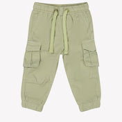 Indovina i pantaloni dei bambini in verde chiaro