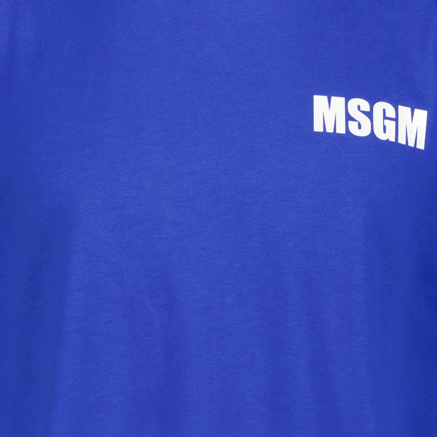 MSGM Unisex Maglietta Blu Cobalto