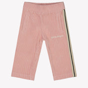 Palm Angels Baby Girls Pants de color rosa claro
