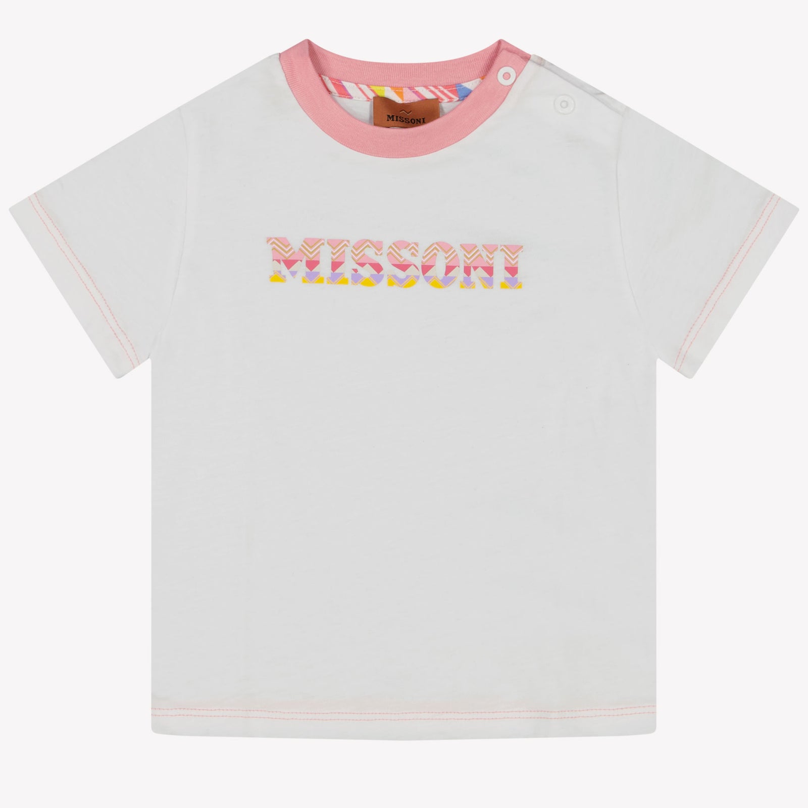 Missoni Bebé Chicas Camiseta en Blanco