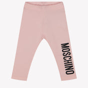 Moschino Baby flickor leggings ljusrosa