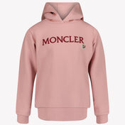 Moncler piger sweater lyserosa