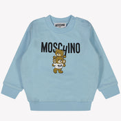 Moschino Suéter de menino azul claro