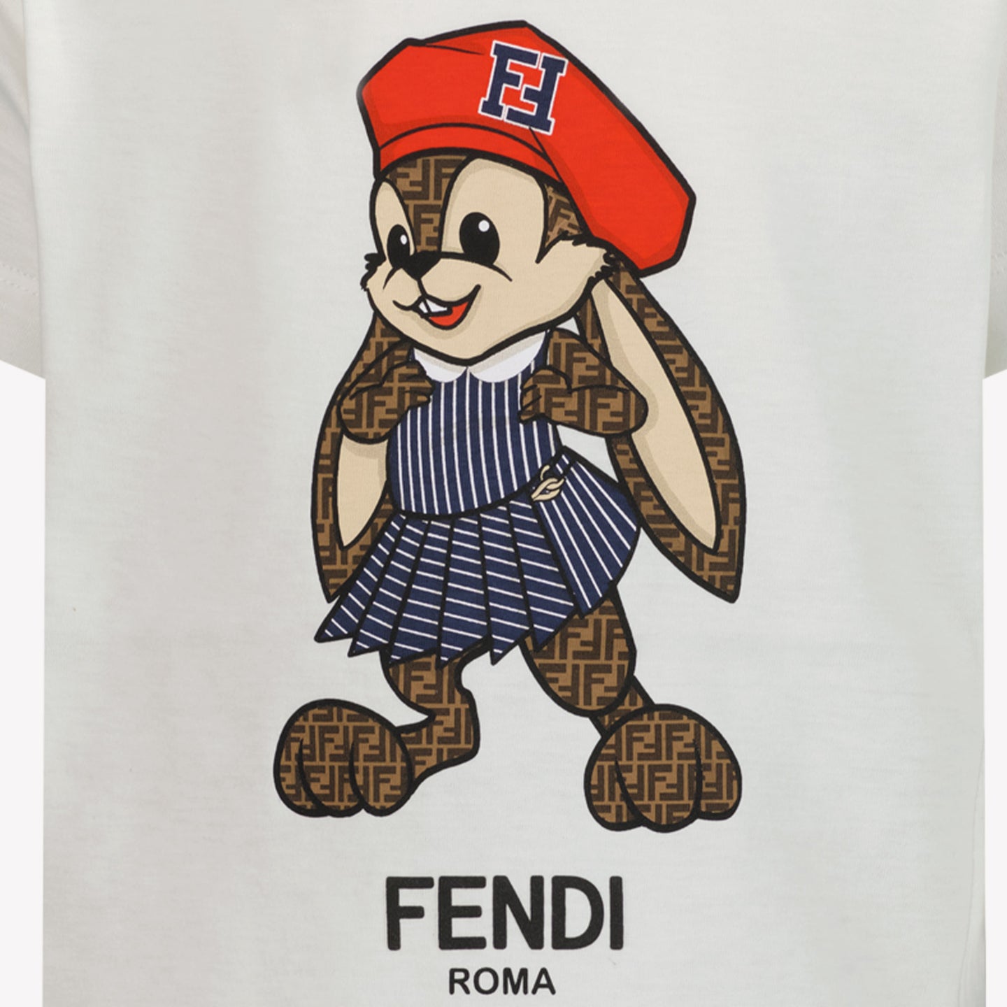 Fendi Unisexe T-shirt Blanc