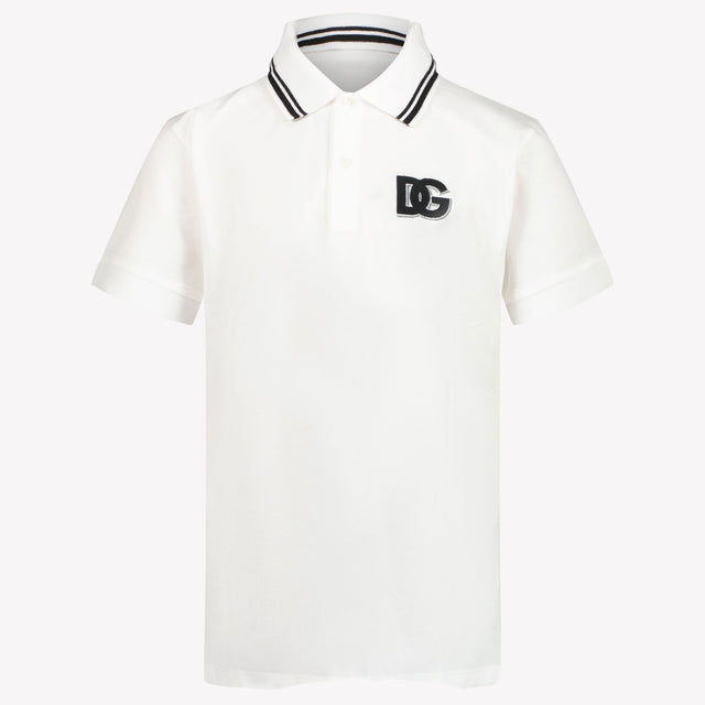 Dolce & Gabbana Kinderjungen Polo in Weiß