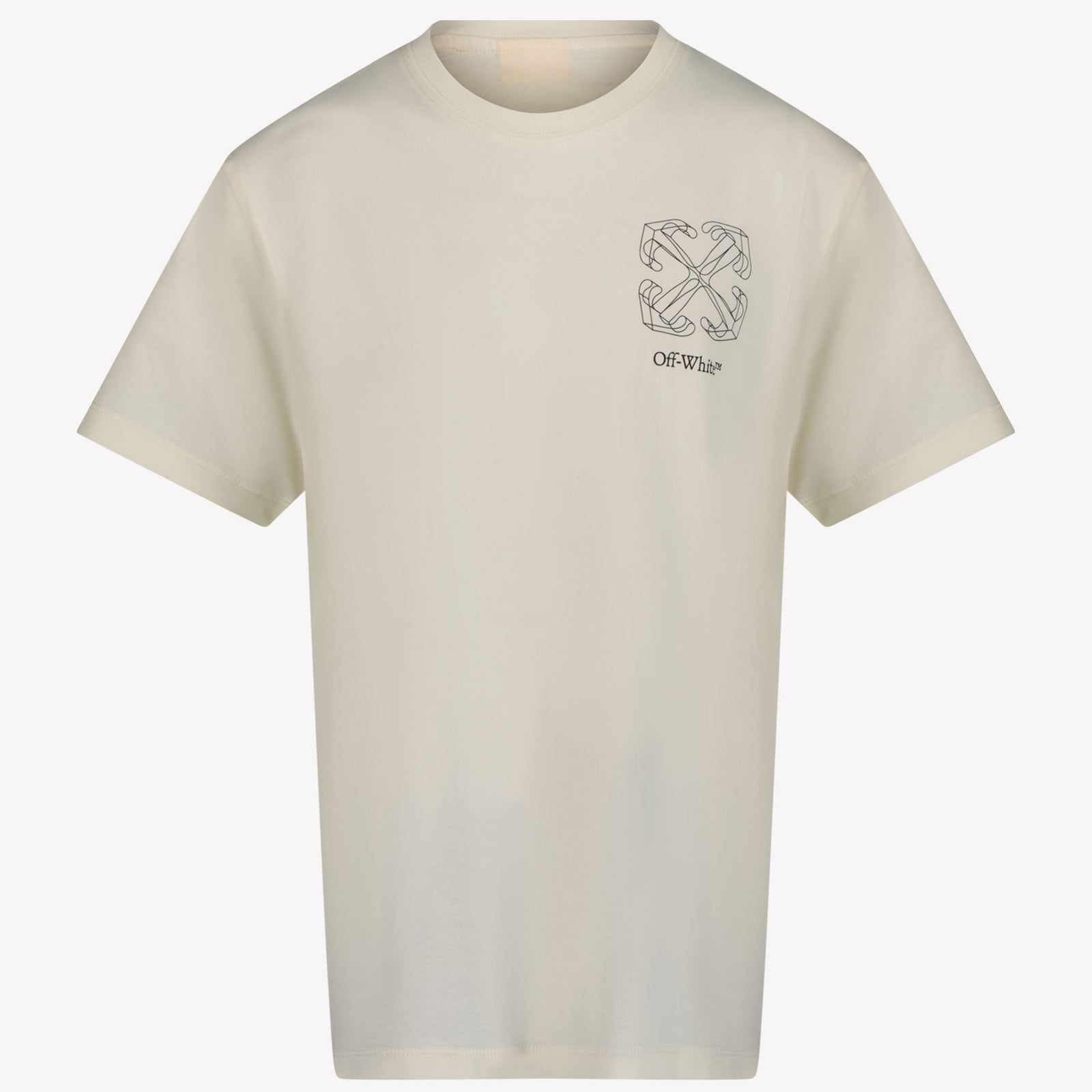 Off-White Chicos Camiseta Blanco Roto