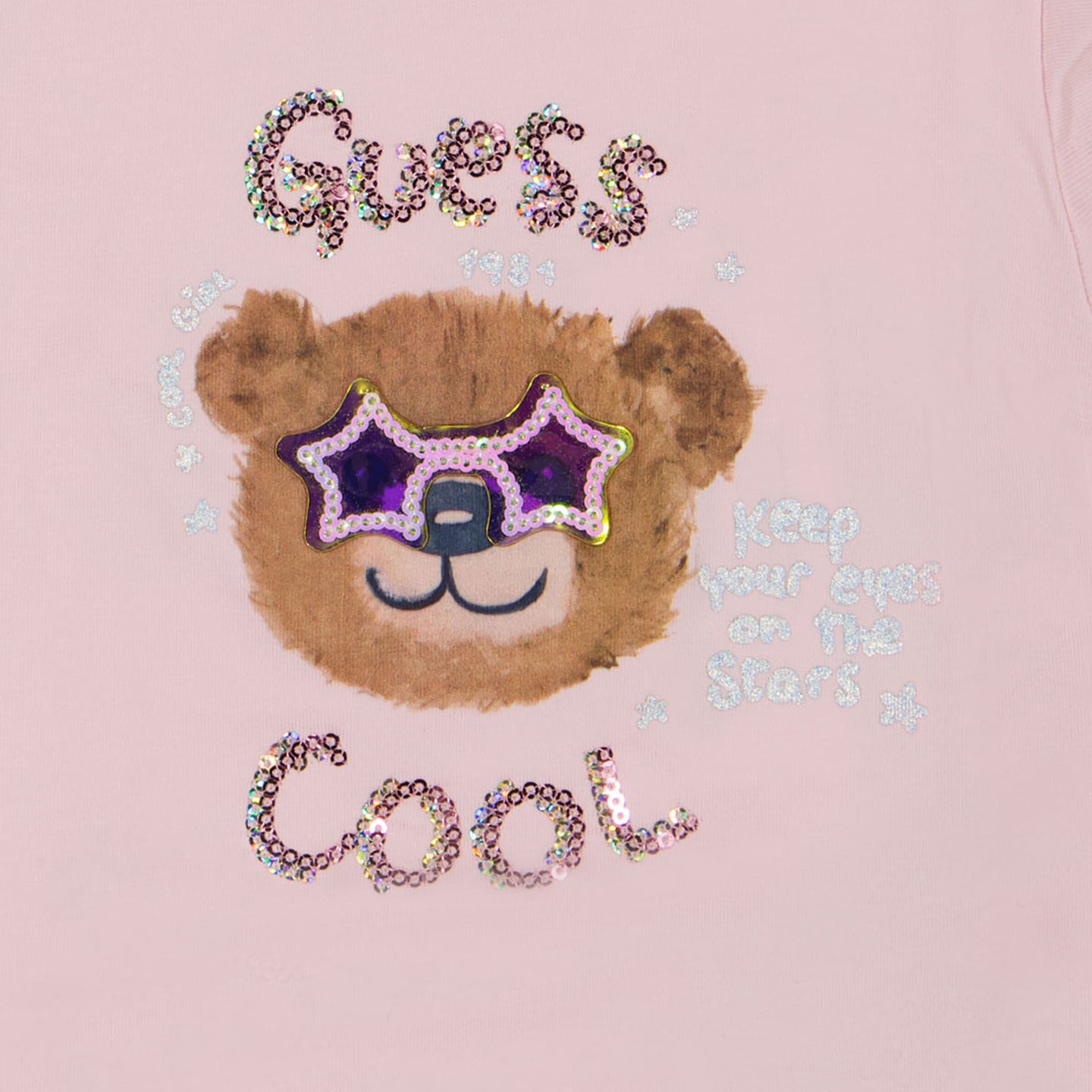 Guess Bébé Filles T-shirt Rose Léger