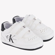 Calvin Klein Bebé Unisex Zapatillas Blanco