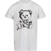 Moschino Kinder Unisex T-Shirt Weiß