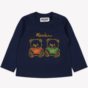 Moschino Baby pojkar t-shirt marinblå