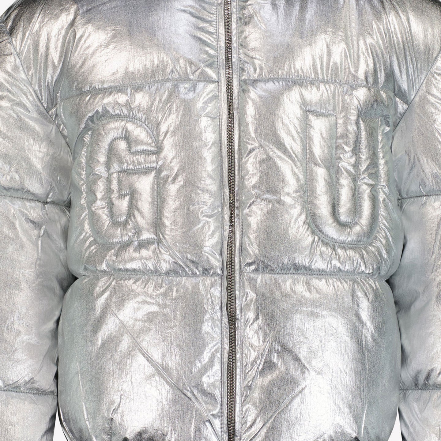 Guess Kind Mädchen Winterjacke Silber