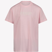 Fendi Unisex tričko světle růžové
