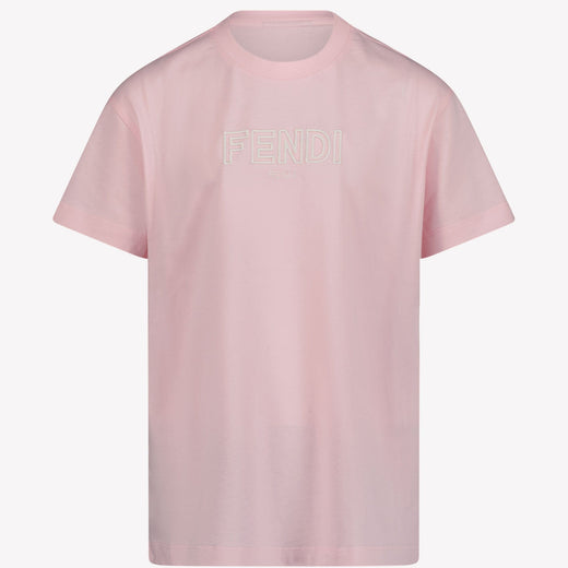 Fendi Maglietta unisex rosa chiaro