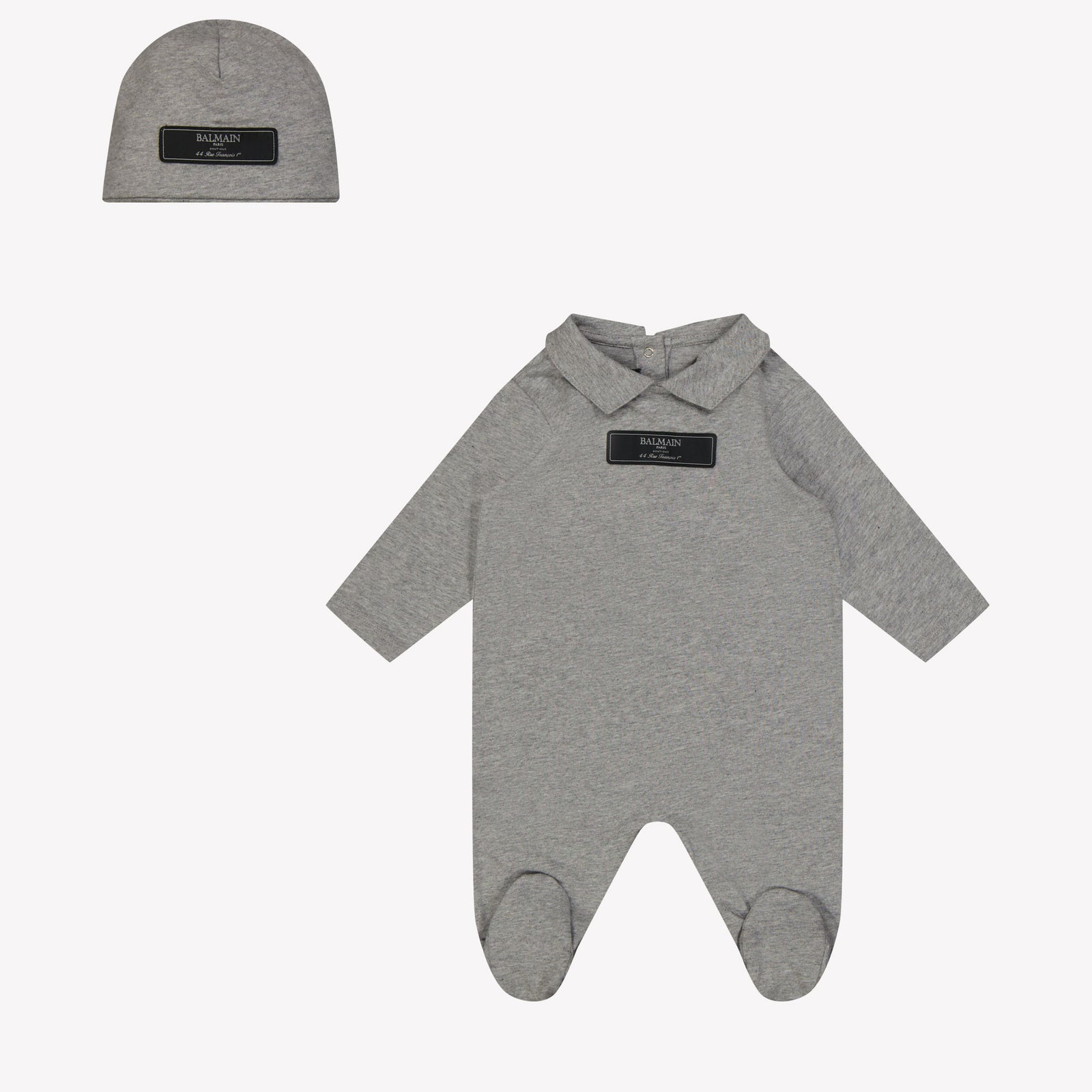 Balmain Baby Boys Box traje gris