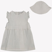 Chloe baby jenter kjole hvitt