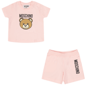Moschino Baby Girl Set rosa claro