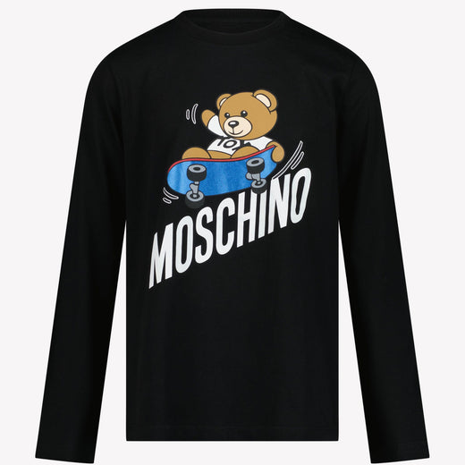 Moschino Kinder Jongens T-Shirt Zwart 4Y