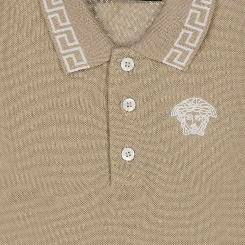 Versace Baby boys polo in Sand